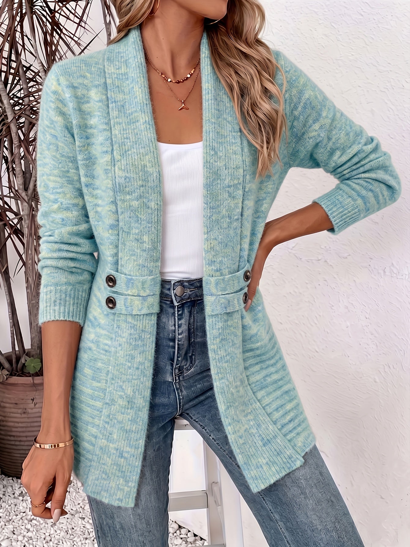 Beatrice | Belted Wrap-Style Longline Cardigan