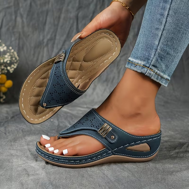 Eliza - Stylish Supportive Wedge Sandals