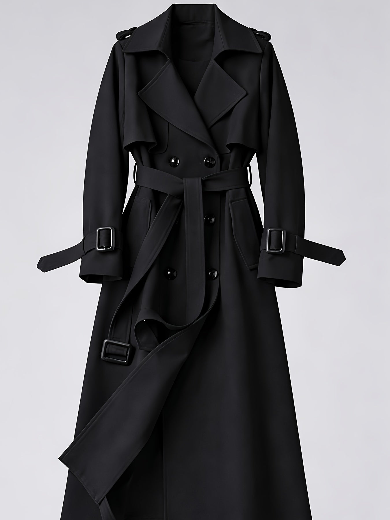 Charlotte | British-Style Double-Breasted Trench Coat