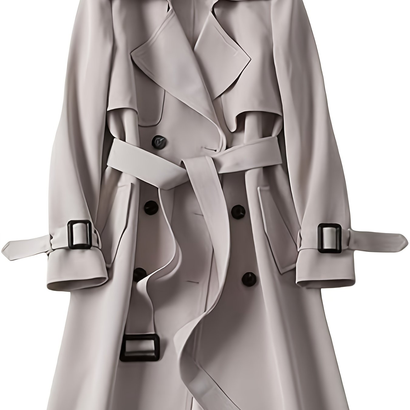 Charlotte | British-Style Double-Breasted Trench Coat