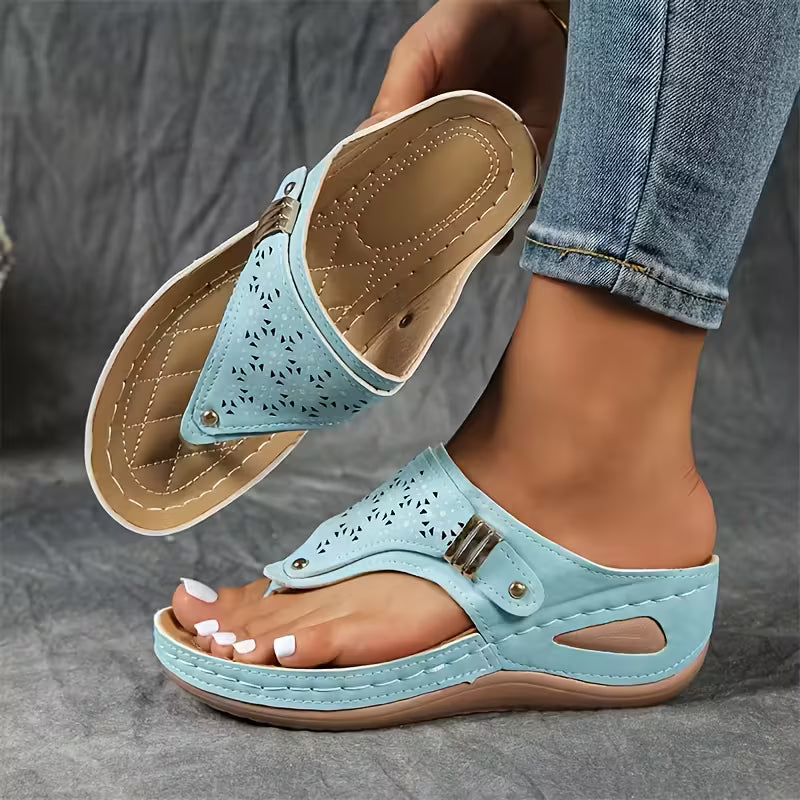 Eliza - Stylish Supportive Wedge Sandals