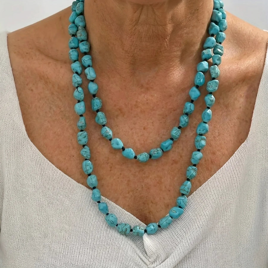 Vintage Double Turquoise Necklace