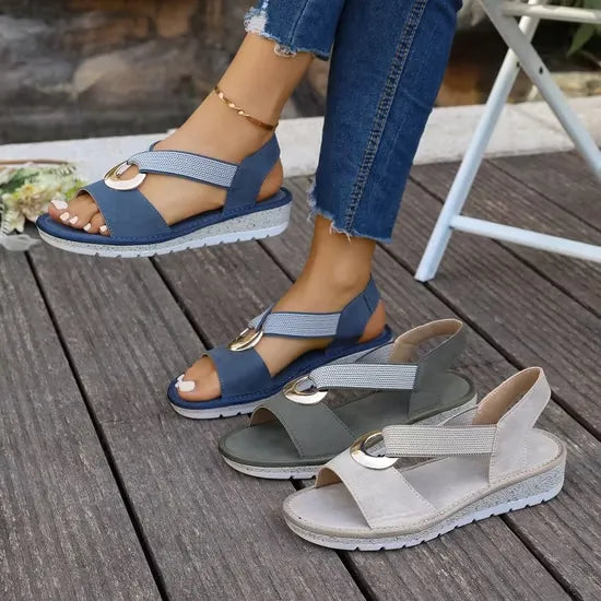 Luna supportive cross-strap sandals in the full colour range