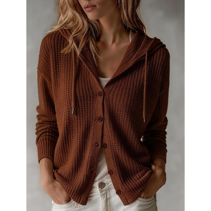 Sadie | Hooded Textured Cardigan